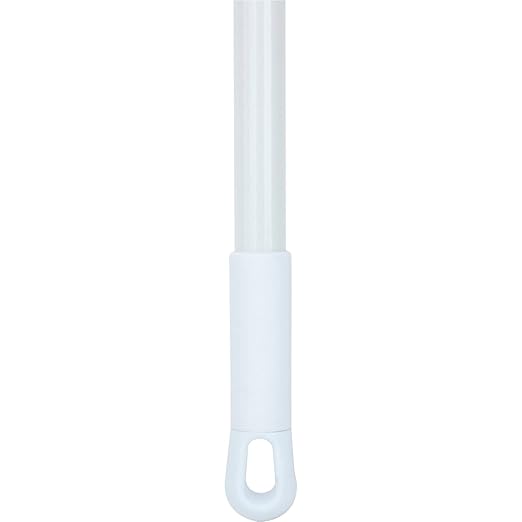 SPARTA Jaw Clamp Dust Mop Handle, Floor Dust Mop Frame Handle, Gripper Holder with Clip-On Connector for Floor Cleaning, Janitorial Supplies, Commercial Use, 60 Inches, White, (Pack of 12)