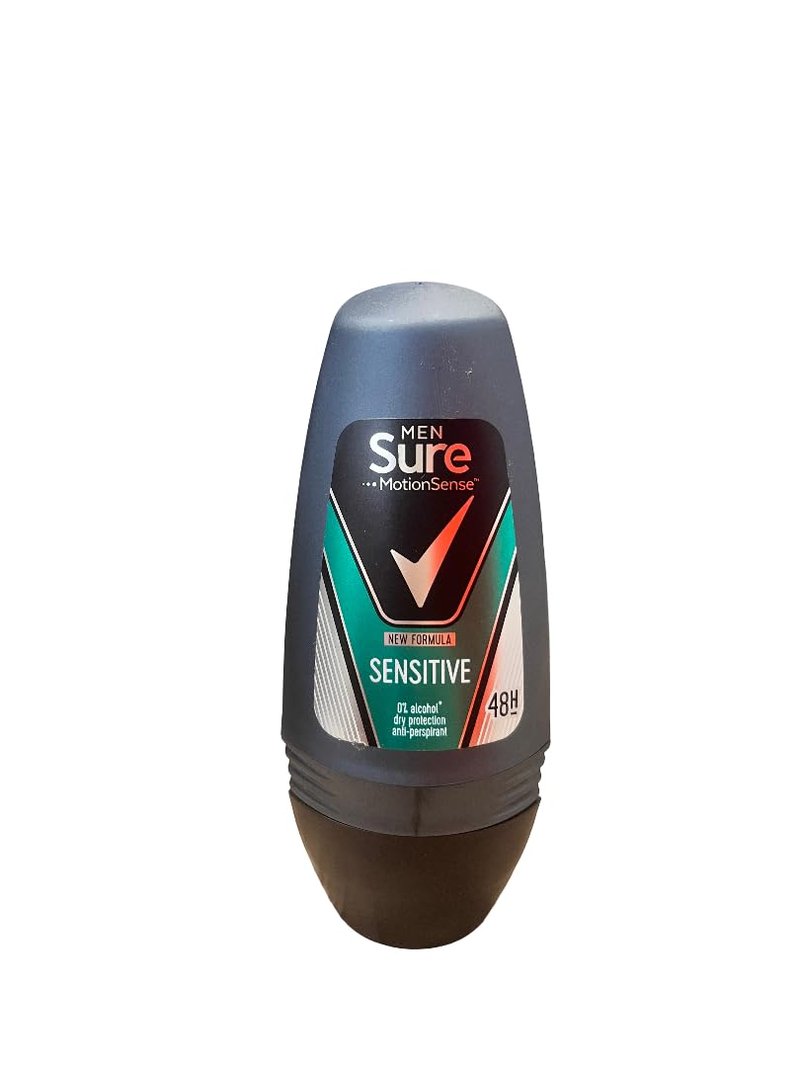 Sure Men Anti-Perspirant Roll-On - Sensitive (50ml) - Pack of 6
