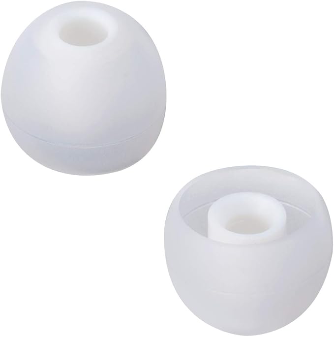 Earbud Tips High Quality Soft Silicone Earbuds Replacement Tips Fit for in-Ear Headphones(inner hole from 3.8mm - 4.0mm earphones)9 Pairs S/M/L,White