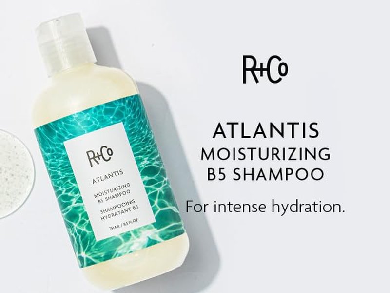 R+Co Atlantis Moisturizing B5 Shampoo - Hydrating & Strengthening for All Hair Types | Softens & Smooths Hair
