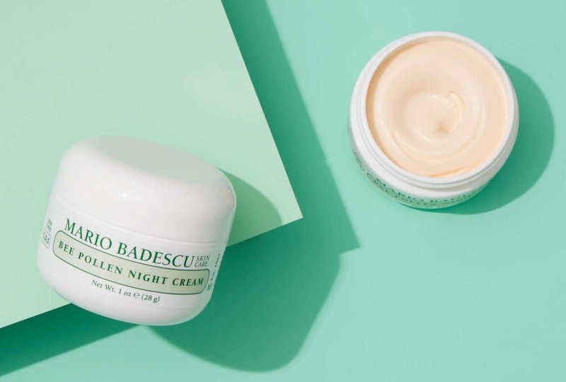 Mario Badescu Bee Pollen Night Cream for Women Anti Aging Overnight Face Cream Formulated with Smoothing Beeswax and Peanut Oil, Ideal for Combination, Dry or Sensitive Skin, 1 Oz