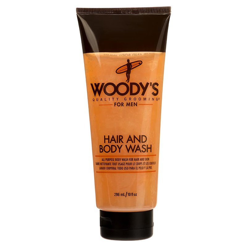 Woody's Hair and Body Wash for Men â 2-in-1 Cleanser & Body Wash, Deep Cleansing, Hydrating, Refreshing Scent, Sulfate-Free, 10 fl oz, 1 Pack