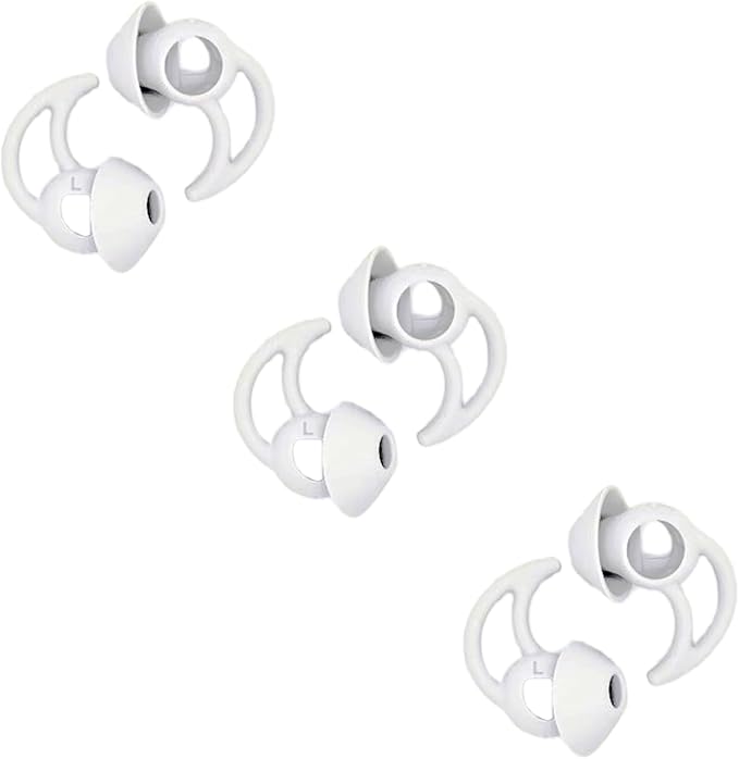 WKYMY Replacement Earbud Tips Silicone Earbud Covers Ear Tips Compatible with Bose Quietcomfort and Sport Headphone Ear Bud Tips Large 3 Pairs