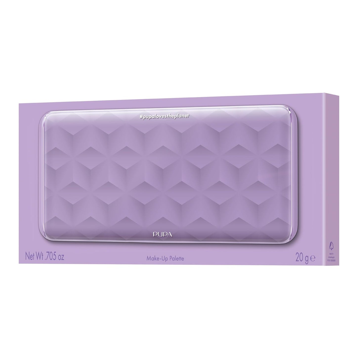 Pupa Milano Make-Up Palette L, 004 Pink, 0.71 oz - 18 Pan Eyeshadow and Blush Palette, Matte, Shimmer, Metallic Finishes - Blendable Velvety Texture Blush Powder - Talc-Free - Eco-Friendly Packaging