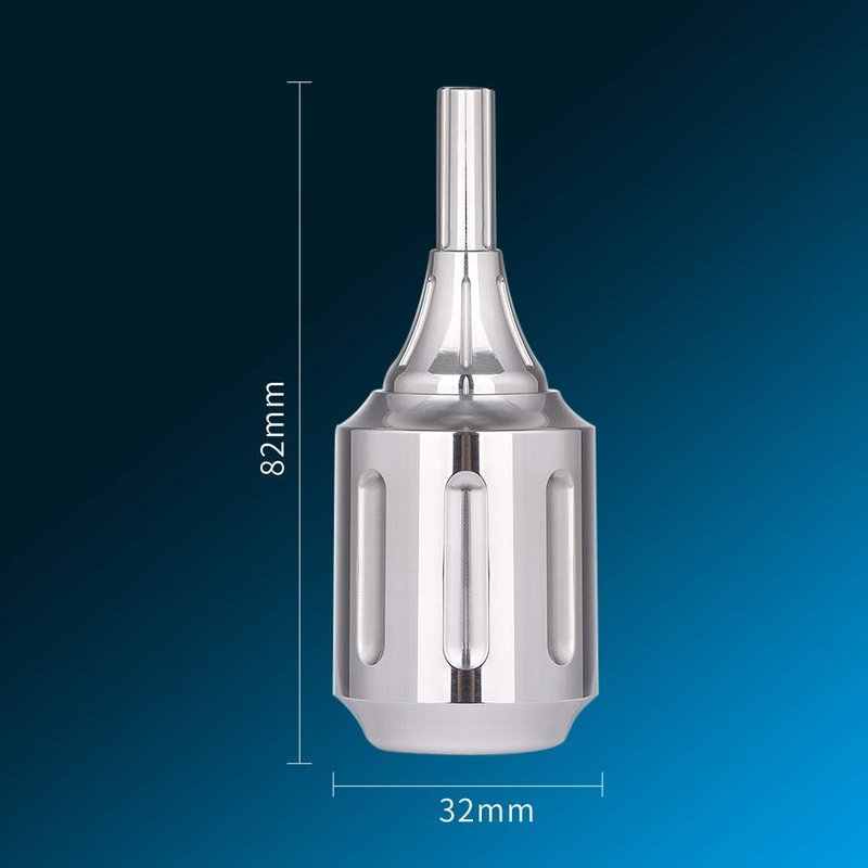 CNC 316L Stainless Steel Tattoo Cartridge Grips - Heavy Adjustable 32mm for Rotary & Coil Machines