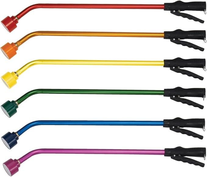 Dramm Touch-N-Flow Rain Wand â 30â Long, Blue â Full Watering Flow with Trigger-Style Shut-Off Valve & Lock â High-Flow, Gentle Spray for Gardens, Hanging Baskets & Flowerbeds