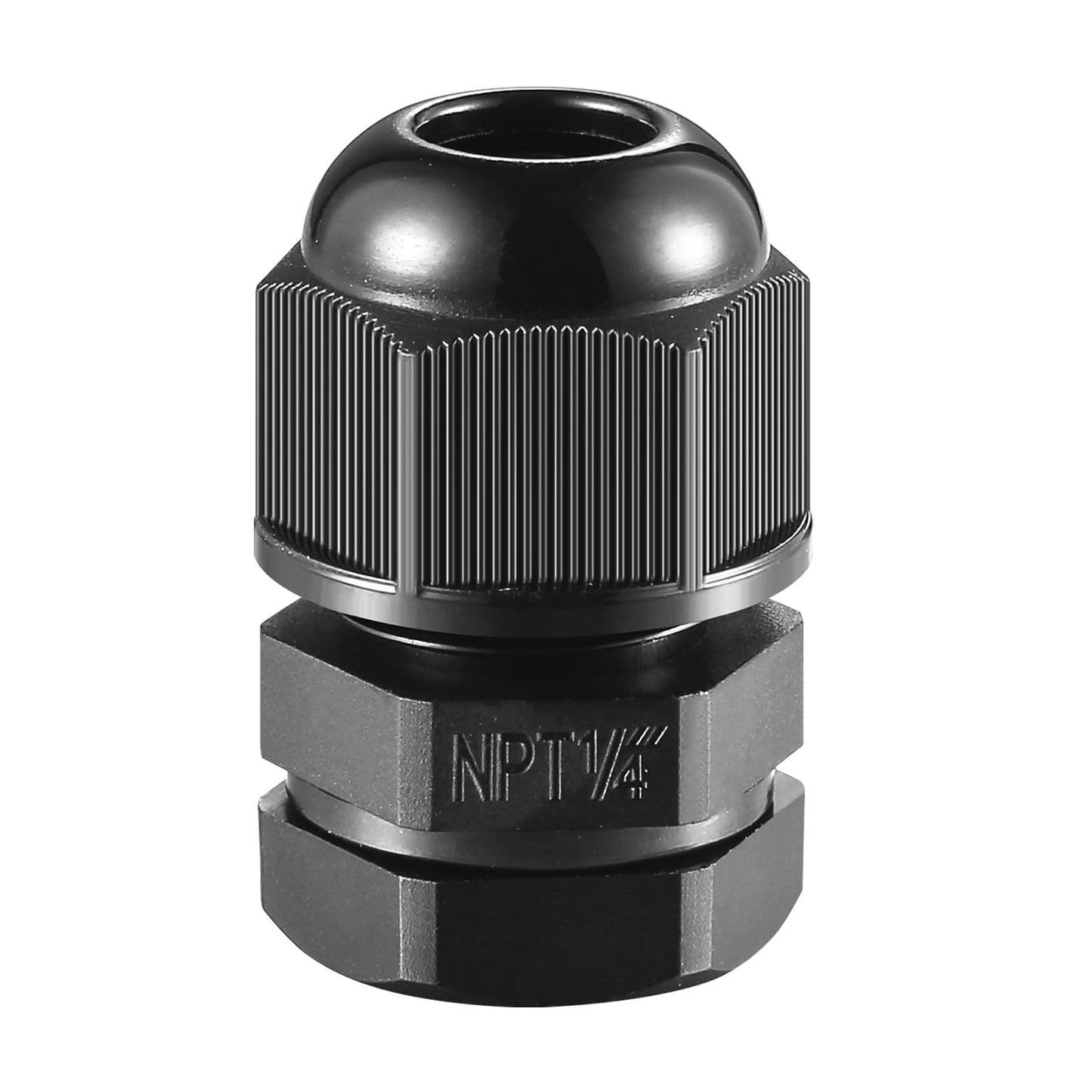 RTHIEAI 25 PCS 1/4"(4-8mm) NPT Nylon Cable Gland Joints with Gaskets, IP68 Adjustable Lock Nut Strain Relief Cord Grip Waterproof Cable Glands - UL Listed and RoHS Compliant