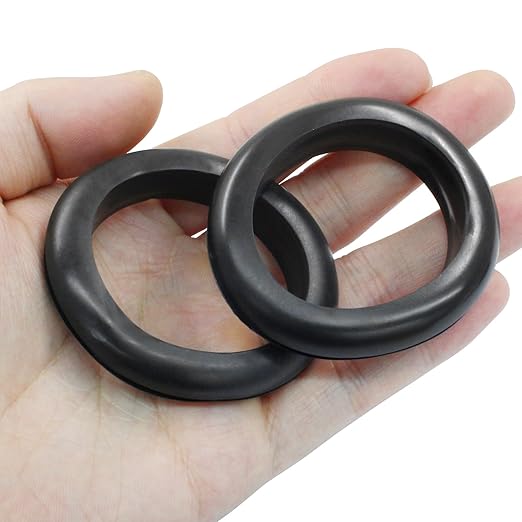 Kyuionty 6 Pcs Rubber Grommets, 1-9/16" Inside Diameter 1-3/4" Drill Hole Rubber Wire Grommets O Ring Grommets for Wire, Firewall, Cables, Plugs, Automotive(Black)