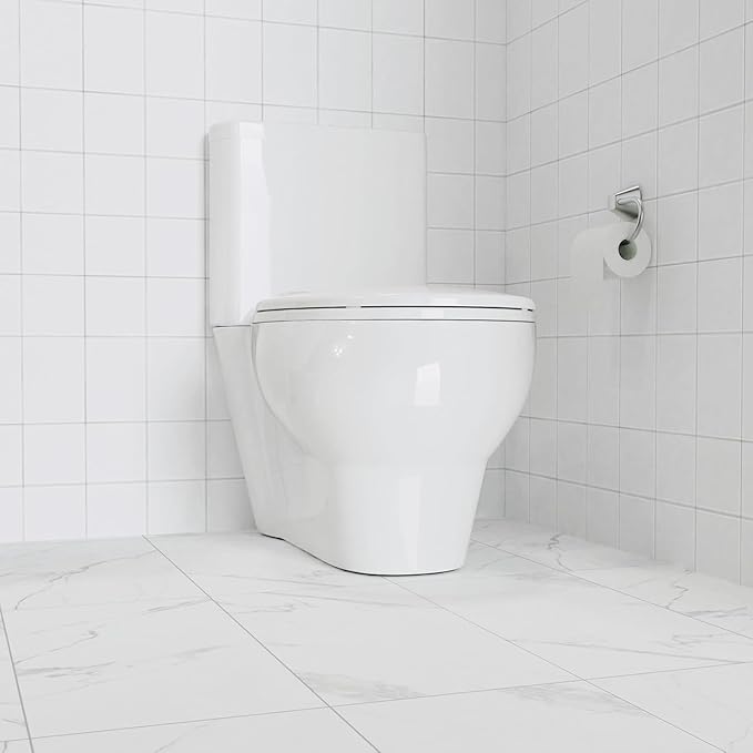 17â Round White Commercial Toilet Seat â Heavy Duty Plastic, Slow Close Lid, Quick-Release Hinges, Easy Clean & Install, Global Fit, 2 Pack â Color: F2040 Imitation American Standard Toilet