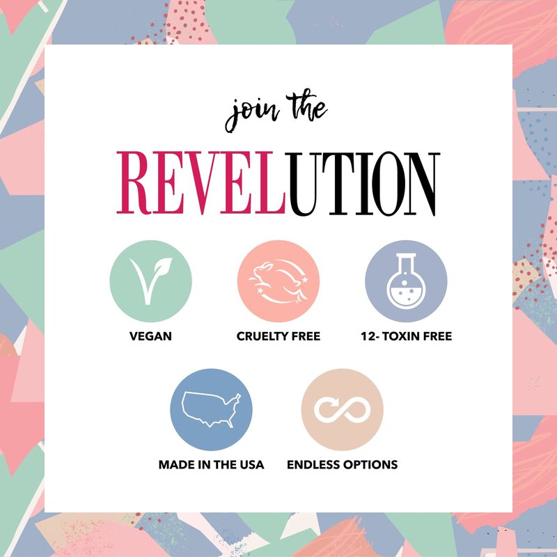 Revel Nail Dip Powder - Glitter Powder Dip Nail Polish, Chip Resistant Dip Nail Powder with Vitamin E and Calcium, DIY Manicure, 4-Pack