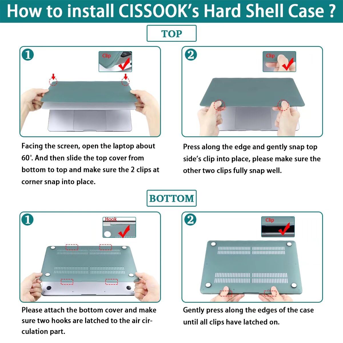 CISSOOK Compatible with MacBook Pro 13 inch Case 2025-2016 Release M2 M1 A2338 A2251 A2289 A2159 A1989 A1706, Plastic Flowers Hard Shell&Keyboard Cover for MacBook Pro13 Case, Little Flower
