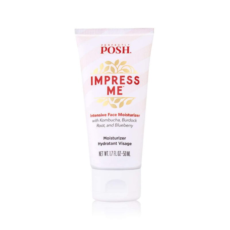 Perfectly Posh - IMPRESS ME Intensive Face Moisturizer with Kombucha, Burdock Root, & Blueberry - Hydrating and Nourishing Formula - 1.7fl oz