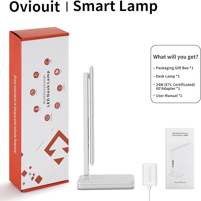 oviouit LED Desk Lamp for Home Office