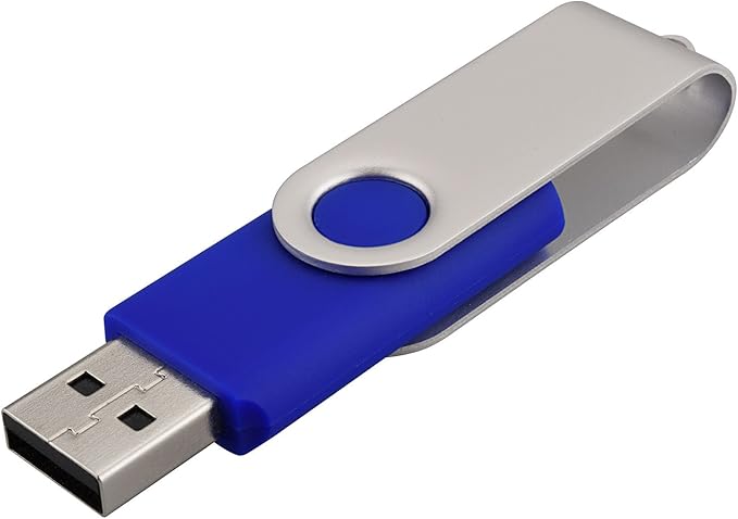 Kalsan 10 Pack USB 2.0 Flash Drives - 32GB Memory Stick - Blue