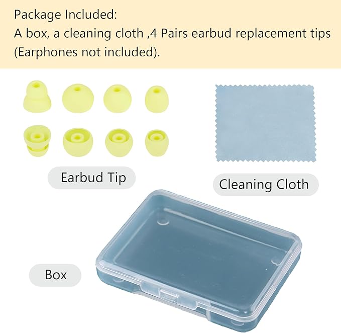 MQIMY Silicone Earbud Tips Replacement Ear Tips Compatible with Powerbeats Pro Beats Wireless Earphone Headphones Earbud Covers 4 Pairs