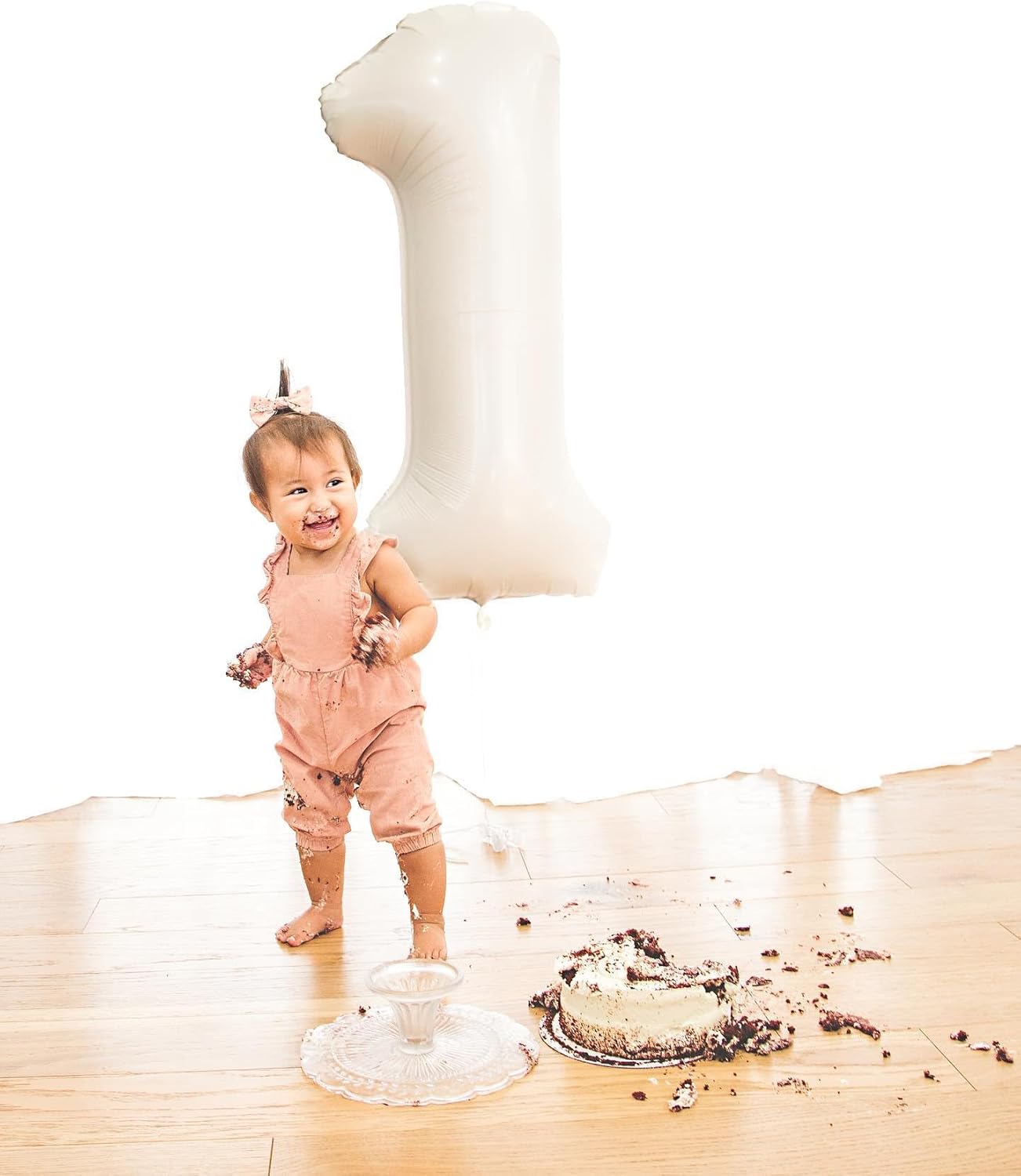 Regine Switzerland Cream Number Balloon - 40 Inch Birthday Decoration - Perfect for Celebrations