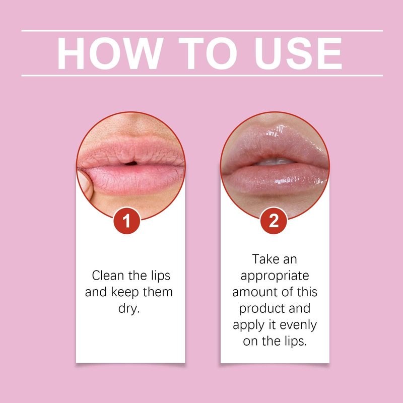 TUOSHITONG Pink Lip Serum for Dry and Dark Lips, Lip Lightener for Smokers and Non-Smokers, Conditioning LipSerum Moisturizer Help Fade Lips Discoloration with Alpha Arbutin & Aloe Vera 2PCS