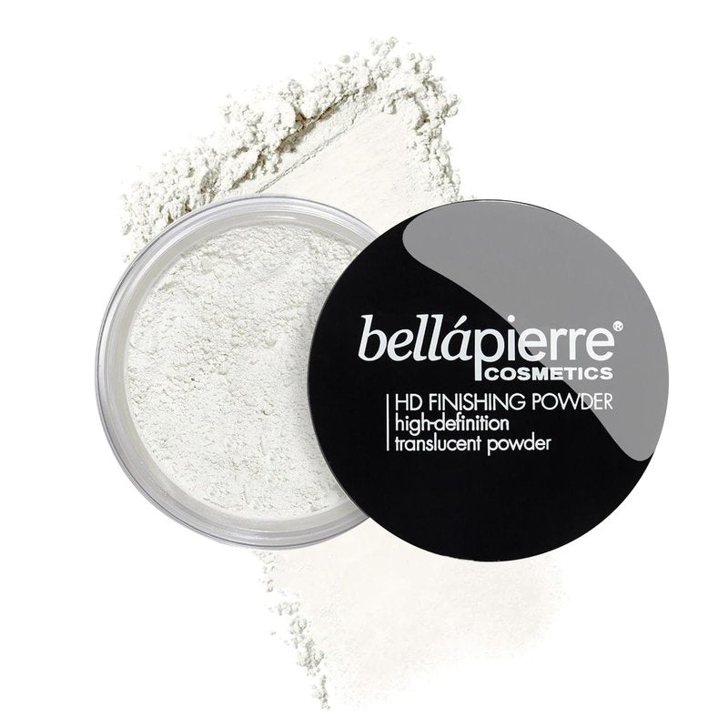 Bellapierre HD Finishing Powder Translucent â Mica-Based Mattifying Setting Powder, Silky Shine-Free Finish, Lightweight Baking Powder, Non-Toxic & Paraben-Free â 0.23 oz