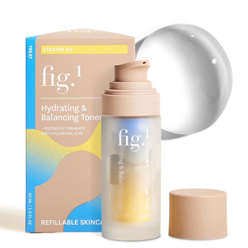 Fig.1 Hydrating & Balancing Toner for Face â Hydrating face Toner for Women, Glowing & Vegan Skincare with Hyaluronic Acid â for Sensitive, Dry, Oily Skin â Refillable & Clinically Proven 30ml