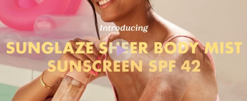 Kopari Rose Gold Sunglaze Sheer Body Mist Sunscreen SPF 42, Infused with Shimmering Body Oil, Hydrating Mist, Hydrates, Brightens, Makeup Friendly, Gives Skin a Glowy Finish, Lightweight,