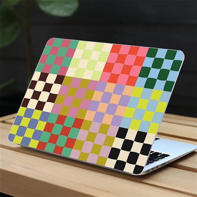 COTAIL Compatible with MacBook Air 13.3 13.6 Inch Case 2022 2021 2020 2019 Plastic Hard Shell Case Cover,13.6 Air (A2681) M2 2022, Colorful Checker