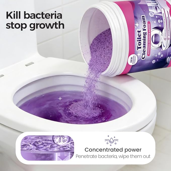2026 New Toilet Bowl Cleaner, Toilet Cleaning Foam, Power Foaming Toilets Clean, Clean Foam Cleaner, Touch Free Foaming Powder â Bathroom Cleaning Powder (2PCS)