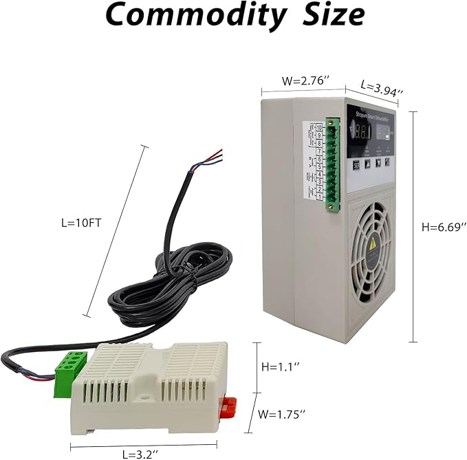 Stropum Auto Small Dehumidifier110V/240V Mini Dehumidifier With Temperature Control Switch For Grow Tent,Electric Box,Storage Cabinet,Closet,Tiny Space