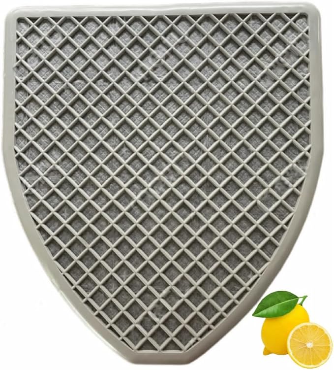 Urinal Mats for Men(6 Pack)High-Tech Bamboo Charcoal Absorbs Odor, Non-Slip Deodorization, Gray Floor Water Absorption, Urine Mats for Restrooms & Bathrooms, Mens Urinal