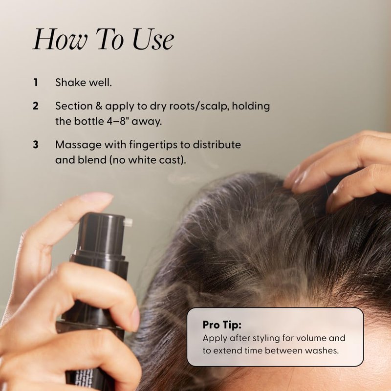 Arey Wait A Sec™ Dry Shampoo | Absorbs Oil & Adds Volume + Reduce the Signs of Aging Hair with Science-Backed Formula to Preserve Pigment | Non Aerosol Tinted Powder | Vegan, Cruelty-Free (0.53 oz)