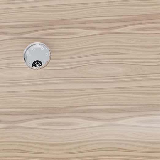 Skweawert 2 Pack Desk Grommet 3-1/8 Inch 80mm, Zinc Alloy Computer Desk Wire Hole Cover, Office Desktop Cord Cable Hole Metal Ring, Brushed Silver