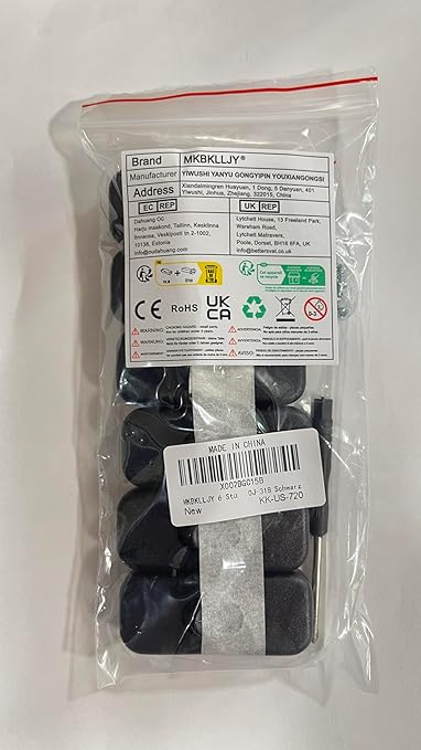 MKBKLLJY 6PCS Inline Cord Switch AC 250V 2A Appliance Switch Replacement Button Control Rocker ON Off DPST with Cross Screwdriver Screw, for Bedroom Table Lamp Desk LED Lights OJ-318 Black