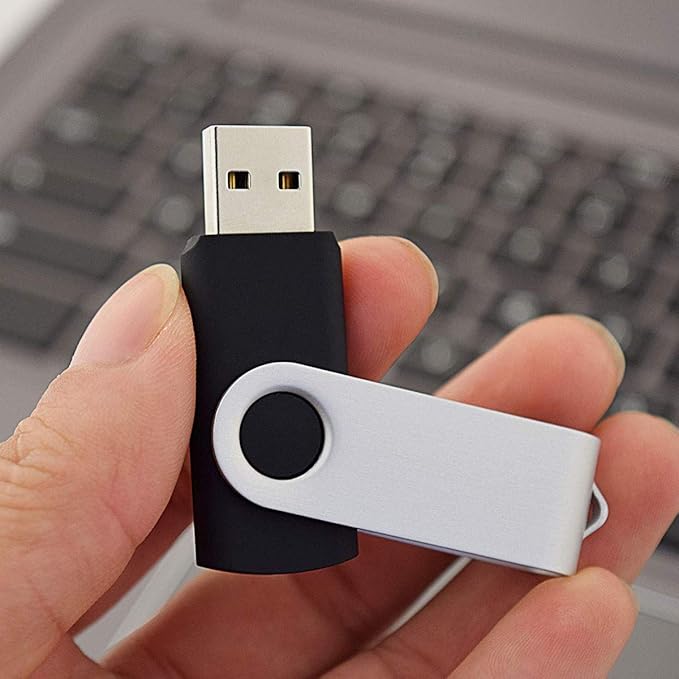 Aiibe 50pcs 16GB Flash Drives Bulk 16GB USB Flash Drive 50 Pack 16G USB 2.0 Thumb Drive USB Drives Zip Dirves Wholesale, Black