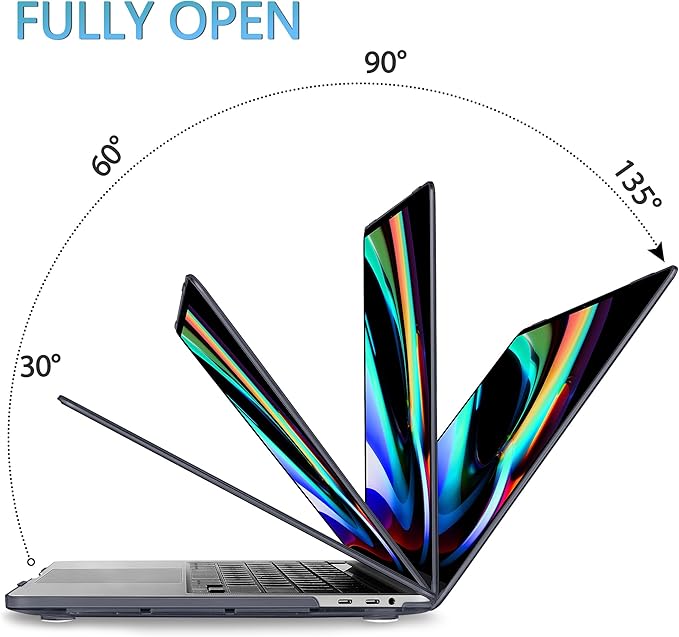 Mektron Designed Case for MacBook Pro 16 Inch A2141 Cover 2019 Release 16" with Liquid Retina Display/Touch ID, Plastic Hard Shell with Keyboard Skin & Screen Protector, Dahlia Flower C035