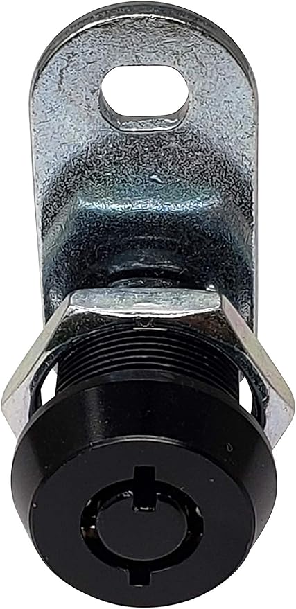 Admiral Locks Tubular Cam Lock, Keyed Alike Removable Key RV Compartment Storage Lock Cabinet Locks (Black Pack of. 10, 5/8 Inch 180°)