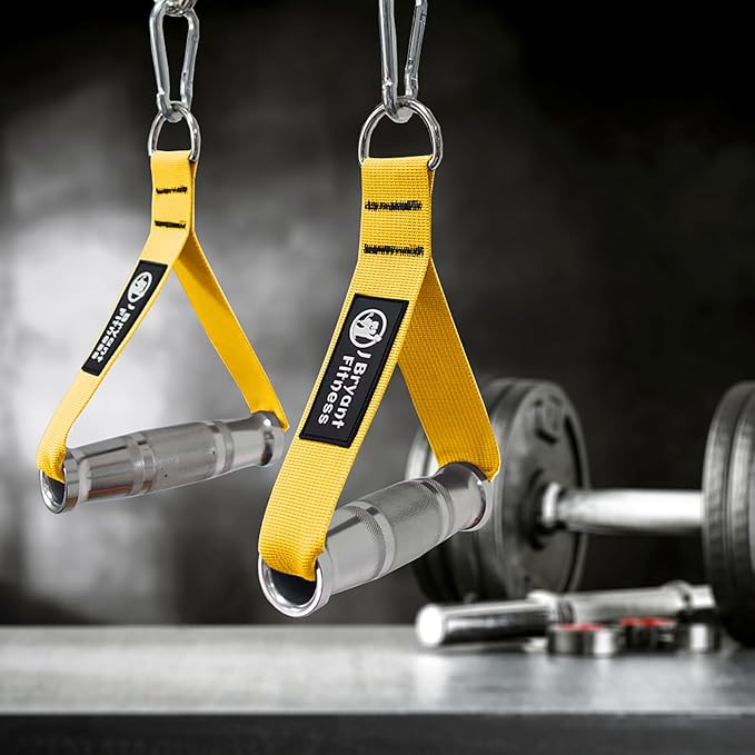 J Bryant Fitness Metal Gym Handles for Cable Machine Attachment Heavy Duty Aluminum Alloy Handle Grips Durable Workout Handles for Resistance Bands Pulley LAT Pulldown System