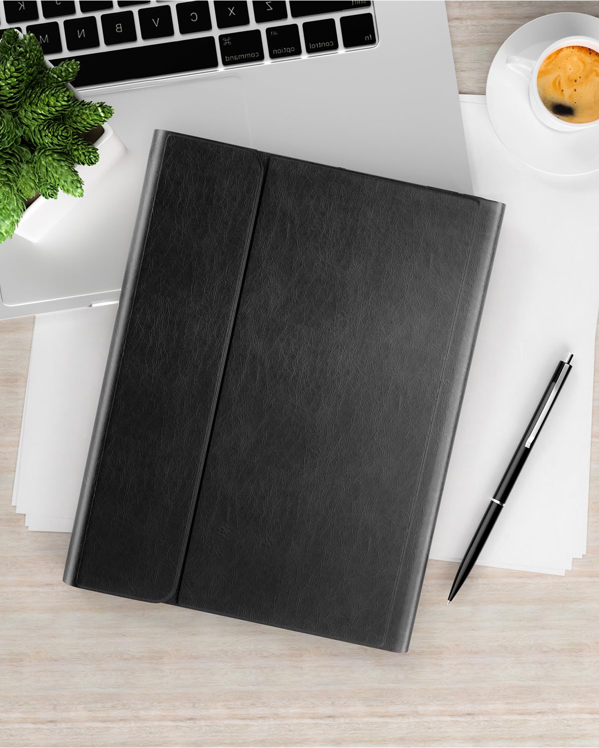 OPAKIT PU Leather Keyboard Case for iPad Air 5th/4th Generation 10.9 Inch & Pro 11 Inch 1st-4th Gen, 7-Color Backlit BT Folio Keyboard with Pencil Holder, Compatible with iPad Air 11 Inch M2 (Black)