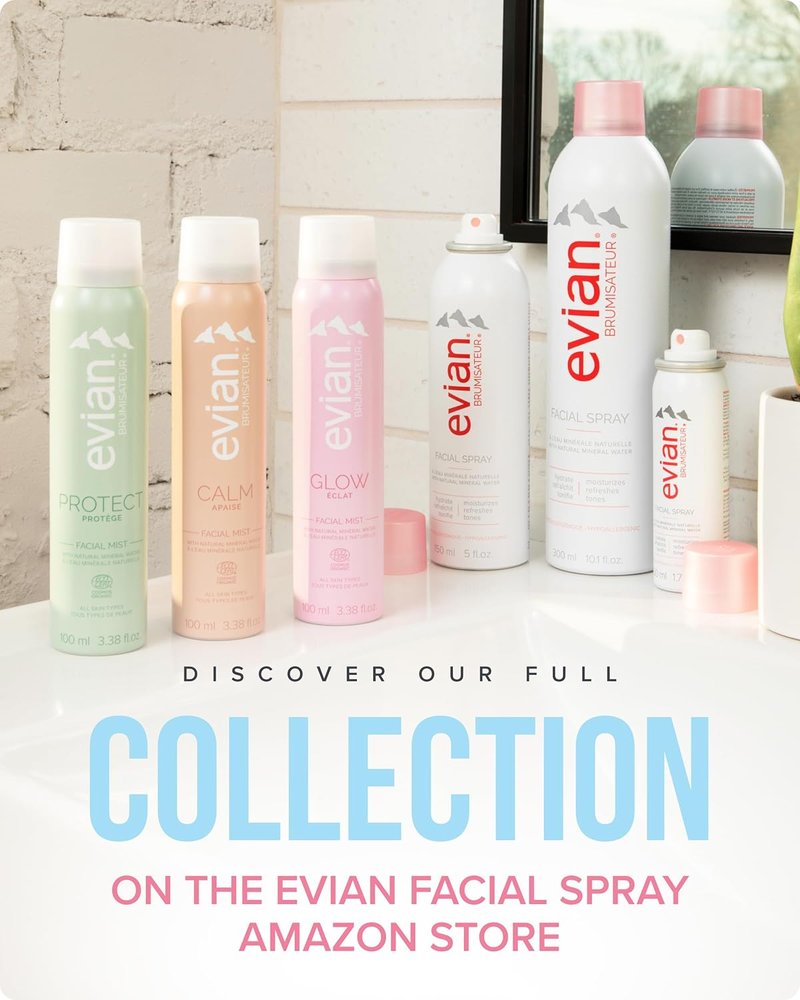 Evian Facial Spray - Hydrating Face Mist with Natural Mineral Water & Plant Extracts | 3.38 oz