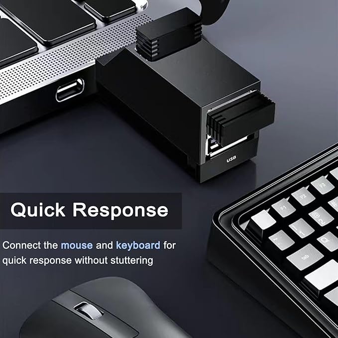 VIENON 3-Port USB Adapter, USB Hub 3.0, USB-A Splitter 1 to 3 for Keyborad, Mobile Hard Disk, U Disk, Camera, Mouse etc