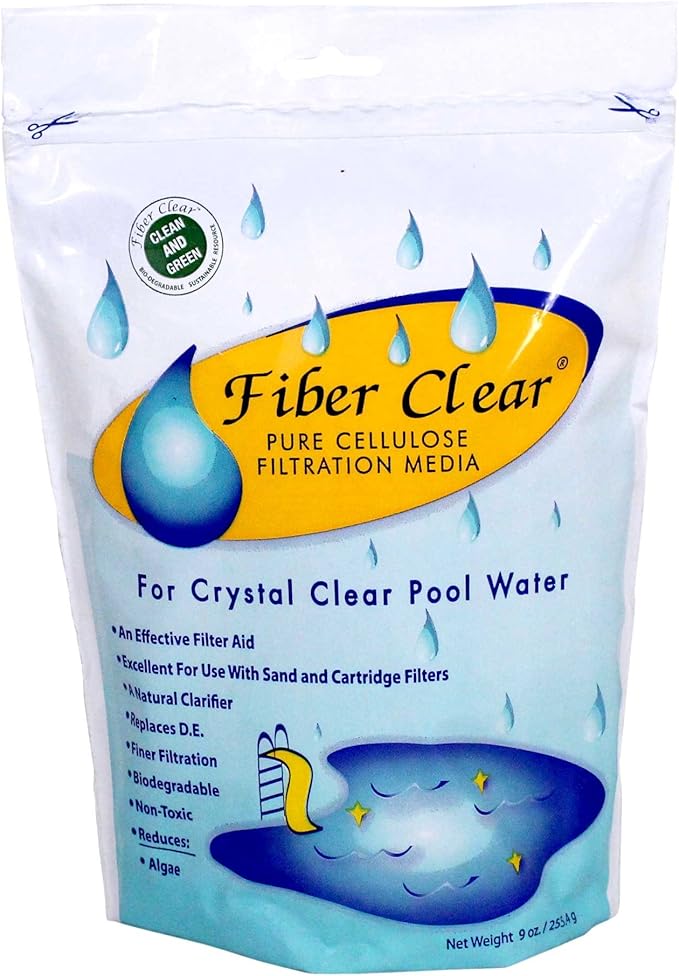 4009DC Cellulose Filter Media D.E. Alternative for Swimming Pools, 9-Ounce, Black