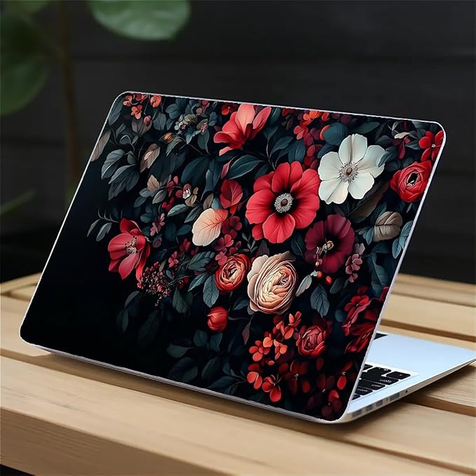 COTAIL Compatible with MacBook Air 13.3 13.6 Inch Case 2022 2021 2020 2019 Plastic Hard Shell Case Cover,13.3 Air (A1932/A2179/A2337), Dark Floral