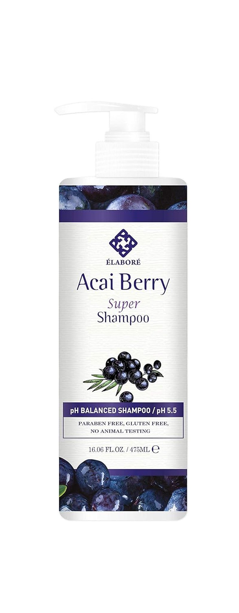 Acai Berry Shampoo - Sulfate Free Formula for Healthy Hair | 16.06 fl. oz (475 ml)