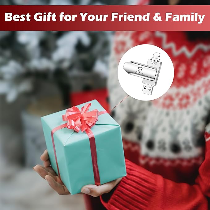 256GB Photo-Stick-iPhone-17/16/15-Flash-Drive iPhone USB C Memory Stick One-Click Backup Photos Videos & Contacts Secure-External-Storage-iPad-Photo-Backup-Thumb-Drive Android-Photo-Storage-Stick