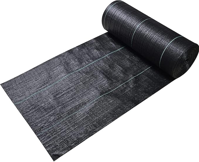 6ftx100ft Weed Barrier Landscape Fabric Heavy Dutyï¼Weed Block Gardening Ground Cover Mat, Weed Control Garden Cloth ï¼Woven Geotextile Fabric for Underlaymentï¼Commercial Driveway Fabric