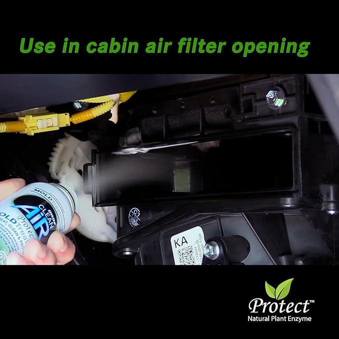 Protect⢠Automotive AC Vent Treatment - Revitalize Your Car's Interior The Green Automotive Mold-Odor Treatment Solution. Say Goodbye to Unpleasant Odors and Hello to a Fresh and Protected Cabin