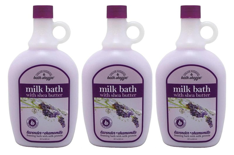 Ultra-Moist Lavender & Chamomile Bath Milk - 28 Ounce | Relaxing Spa Experience (3 Pack)