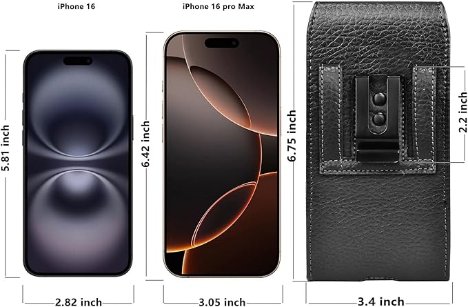 Tiflook Phone Holster for Samsung Galaxy S26 Ultra S25 FE S24 S23 S22 S21 S20 A37 A17 A36 A16 A15 5G A26 A56 PU Leather Case Cell Phone Pouch Belt Phone Holder with Belt Clip Carrying Case,Black