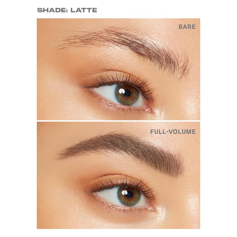 Morphe Brow Tease Eyebrow Gel Mousse - Volumizing Brow Gel to Tint, Thicken & Shape with 100% Natural Bamboo Fibers - Enriched with Conditioning Coffee Seed Oil - Latte (0.16 fl oz)