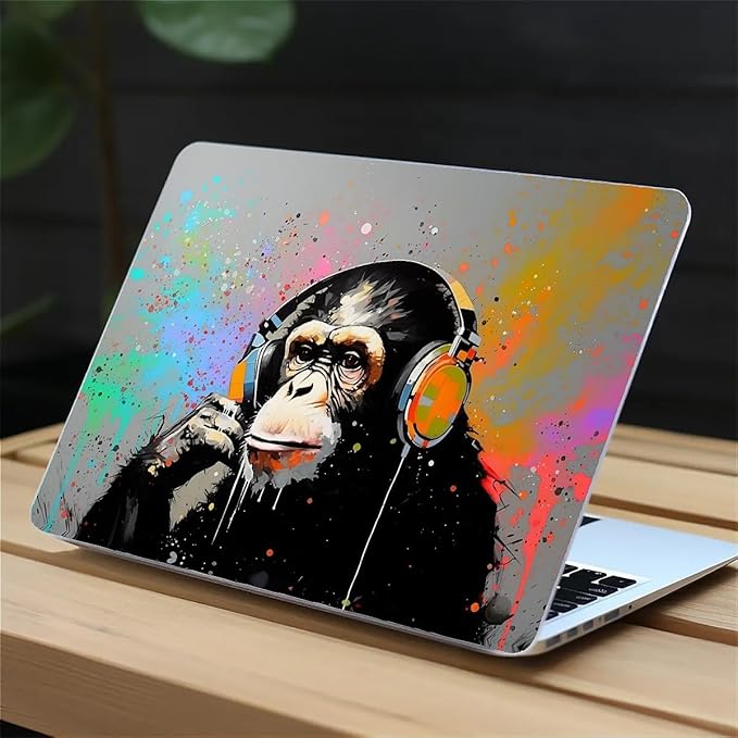 COTAIL Compatible with MacBook Air 13.3 13.6 Inch Case 2022 2021 2020 2019 Plastic Hard Shell Case Cover,13.3 Pro(A1706/A1708/A1989/A2159/A2289/A2338), Monkey