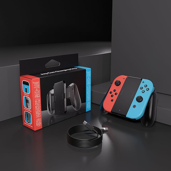 JoyCon Charger Grip for Switch Joy-Con Charging Controllers