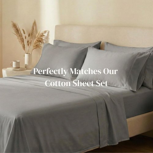 Beckham Hotel Collection Pillowcases - Queen Size Set of 2 | Silky Smooth 500TC Cool Touch Cotton, Dark Gray